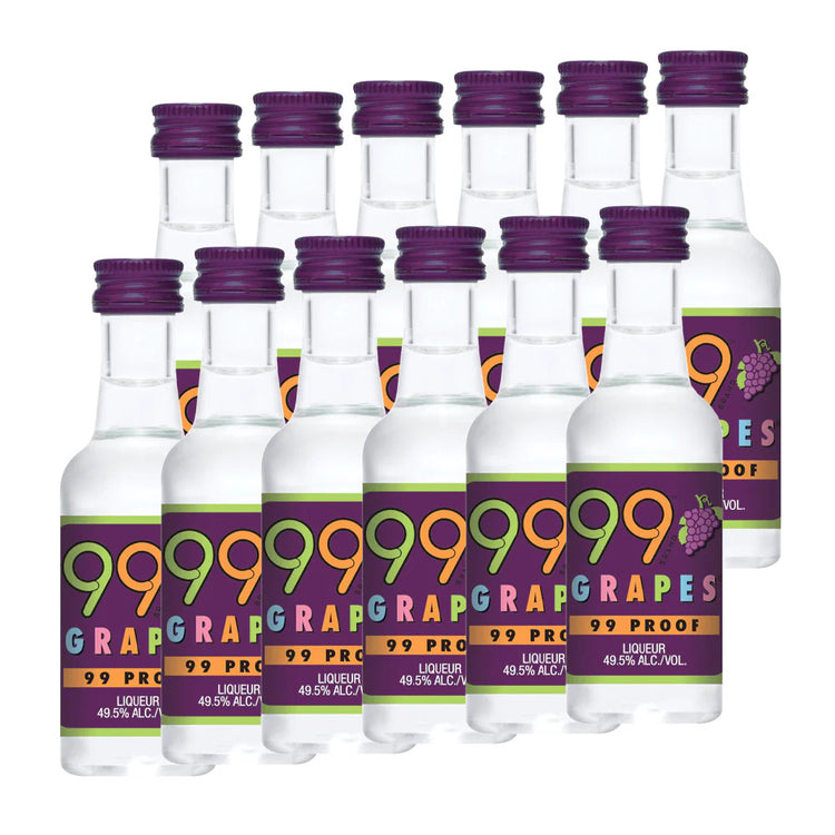 99 Brand Shots Grape Schnapps 50ml 12pk