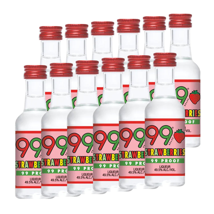 99 Brand Shots Strawberries 50ml 12pk