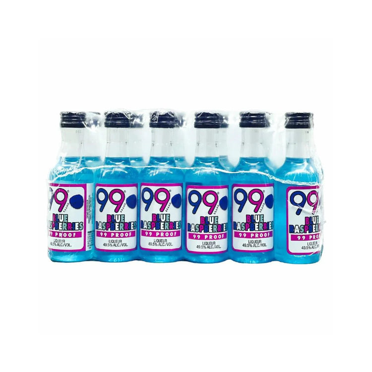 99 Brand Shots Blue Raspberry 50ml 12pk