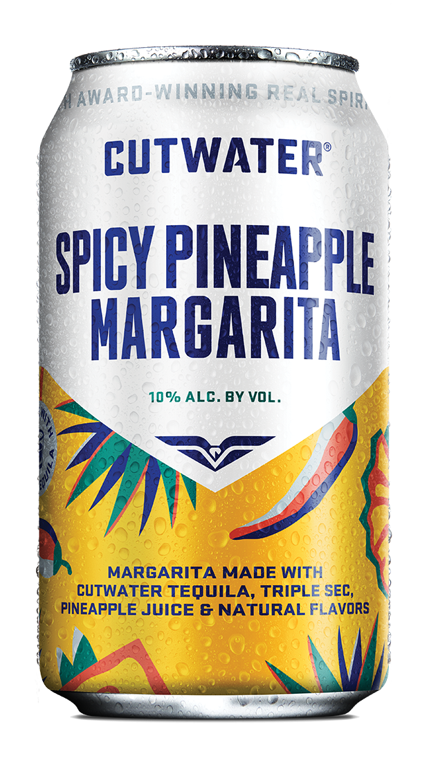 Cutwater Spicy Pineapple Margarita 4 Pack 355ml
