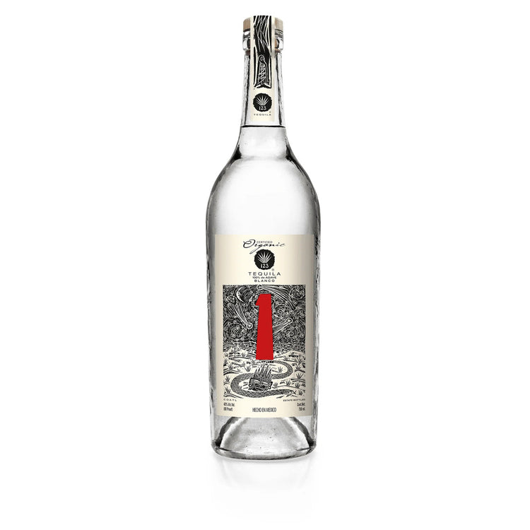 123 Organic Blanco Uno Tequila 750ml